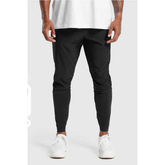 Gymshark Sport Run Pants Slim Fit Black Mens Breathable Joggers Size Small - Picture 2 of 12